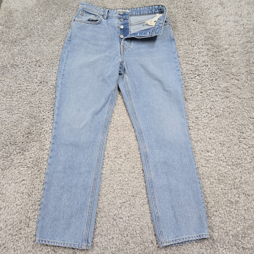GRLFRND Womens Karolina High Rise Straight Crop Jeans Size 27 Minimal‎ Capsule